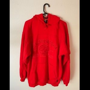 Red Clench Jeans Hoodie - Size L - GENTLY USED